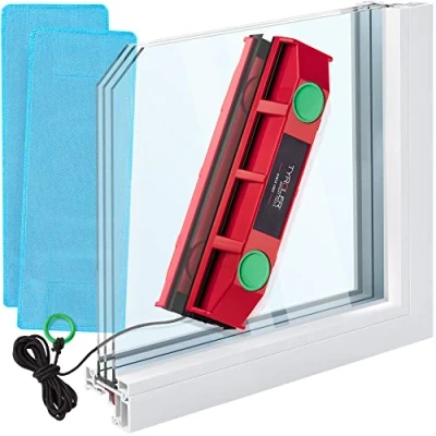 Imagen de Tyroler Bright Tools The Glider D 3 Limpiacristales Magnético para Ventanas de Vidrio Doble con un Grosor 20 28 mm