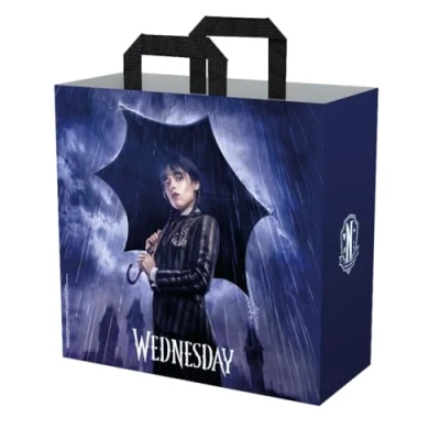 Imagen de Konix Miércoles Bolsa de Compras 40 x 45 20 cm Material reciclado Motivo paraguas Violeta