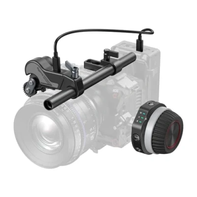 Imagen de SMALLRIG Kit de Seguimiento Enfoque Inalámbrico (Lite) con Controlador Volante y Motor Receptor, Paradas A/B Abrazadera Varilla 15 mm, Diseño Compacto 4296