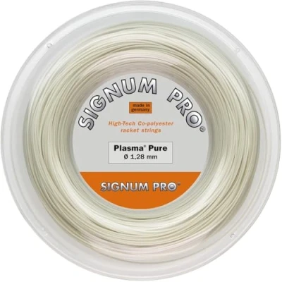 Imagen de Signum Pro Plasma Pure Cuerda de Tenis, Color Blanco, 1,28 mm x 200 m