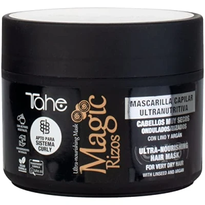 Imagen de Tahe Magic Rizos Mascarilla capilar ultranutritiva para cabellos muy secos y rizados (300 ml)