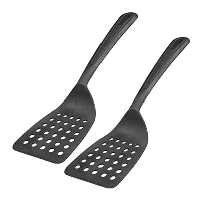 Imagen de Westmark Espátula, 2 piezas, Superficie de apoyo ancha y borde especialmente aplanado, Plástico, Gentle, Negro, 283722E3