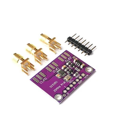 Imagen de iHaospace Si5351 Si5351A I2C 25MHZ High Frequency Signal Clock Generator Breakout Board Square Wave 8KHz to 160MHz 3 5VDC for Arduino…
