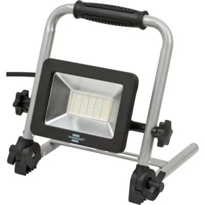 Imagen de Brennenstuhl foco LED de trabajo portátil EL 2050 M/foco obra y construcción 30W para uso en interiores exteriores IP65 (luz trabajo, 2700lm, con cable RN 1,5m, marco plegable, IK08)