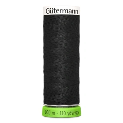 Imagen de Gütermann 100 rPET 000 Hilo de coser (100 m), color negro