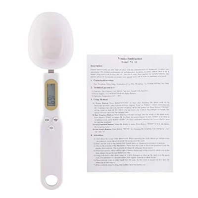 Imagen de Balanza de Cuchara digital, BuyWeek 500g/0.1g Pantalla LCD alta precisión digital electrónica medidora cocina