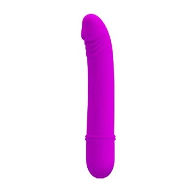 Imagen de Vibrador clásico Beck color violeta y de silicona PrettyLove
