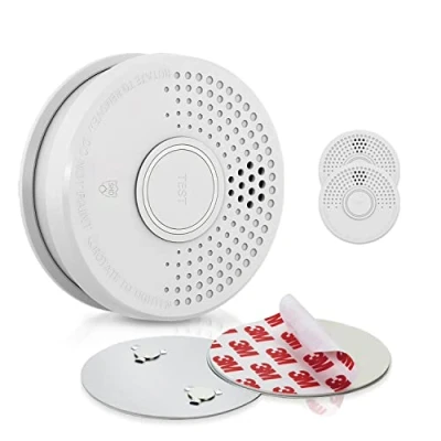 Imagen de SHD OneConcept Detectores de Humo para Casa, 3X Alarmas Incendio Respuesta Rápida Oficinas y Cocina, Detector Humo, Sensor Óptico con Función Prueba, Mini Alarma Soporte Magnético