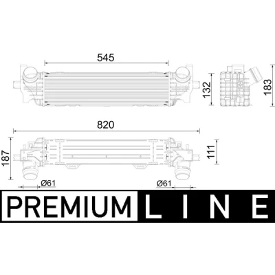 Imagen de MAHLE ORIGINAL CI 626 000P Intercooler
