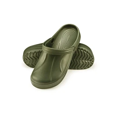 Imagen de ESTRO Zapatillas Casa Hombre Verano Zuecos de Trabajo Ligero Sanitarios F06 (44, Verde)