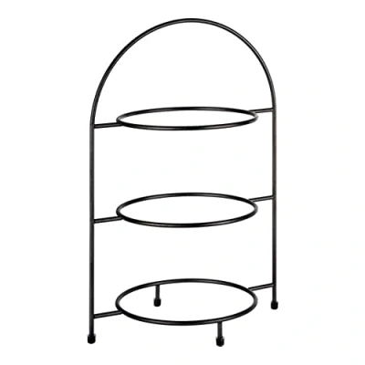 Imagen de APS estante de servicio, etagere, metálico para 2 platos Ø 27 cm como máximo, anillo interior 18 cm, tamaño 19,5 x 29 altura 30 (platos no incluidos)