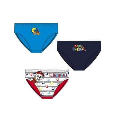 Imagen de Paw Patrol HW3040 Pack 3 Slip Niño Algodón Patrulla Canina Color: Surtidos Talla: 5/6