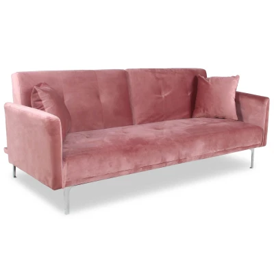 Imagen de Menzzo Carla Sofá de Terciopelo, Rosa, 191