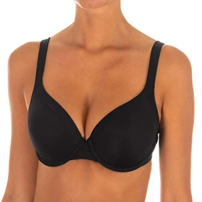 Imagen de Dim Sujetador sin aros Generous Invisible Mujer x1, Negro, 90C