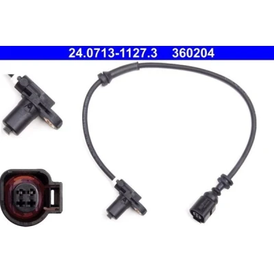 Imagen de ATE 24.0713 1127.3 Sensor de ABS 474 no preparado para indicador desgaste VOLKSWAGEN: Sharan I, SEAT: Alhambra I