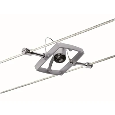 Imagen de Paulmann Spot Mac II Sistema de Cableado Iluminación, Foco Único, Potencia Máx. 10 W, Color Cromado Mate/Ópalo, Bombillas No Incluidas, 94132
