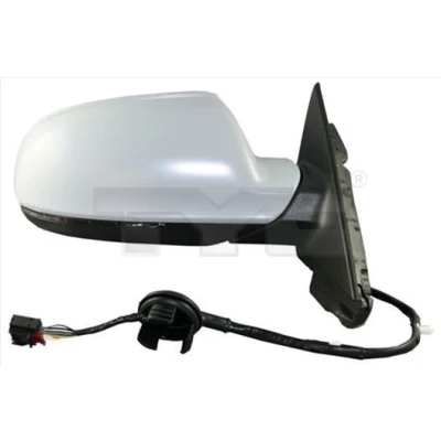 Imagen de Espejo retrovisor Tyc 302 0095 derecha imprimado para ajuste elect. espejo, convexo, calefactable AUDI: A3 Sportback