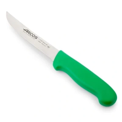 Imagen de Arcos Cuchillo deshuesador con Hoja Acero Inoxidable Nitrum 160 mm. Carnicero Profesional para Cortar Huesos Carne. Mango ergonómico Polipropileno. Serie 2900. Color Verde.