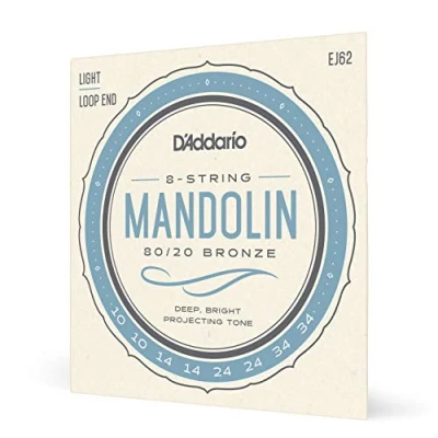 Imagen de D&#039;Addario EJ62 80/20 10 34 Bronze Light Mandolin String