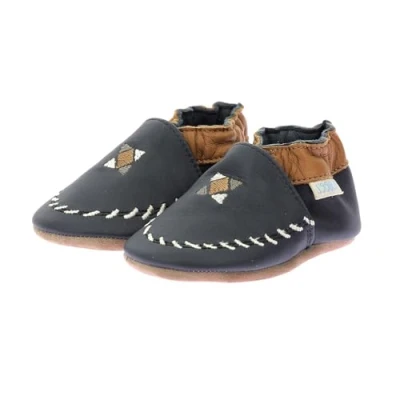 Imagen de Robeez Chaussons IN AND OUT Pantuflas para niños, Talla: 19/20, Marine Zapatos
