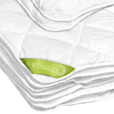 Imagen de Beautissu edredon Cama Colcha 2 en 1 155x220 Manta nordico Plumon 4 Estaciones BeauNuit JD para alergicos Microfibra Ligera Transpirable. Medidas del edredón no de la