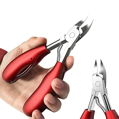 Imagen de Precisión Alicates Cortaúñas, Uñas Pies Profesional en Acero Inoxidable, Cortaúñas de Los para Encarnadas o Gruesas y Duras, Quitacuticulas