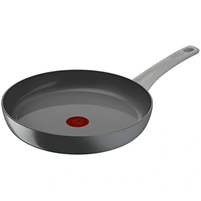 Imagen de Tefal Renew On Sartén de 32 cm aluminio 100% reciclado, revestimiento antiadherente cerámico sin PFOA, Thermo Signal, embalaje 90% todo tipo cocinas, cocina baja en grasas