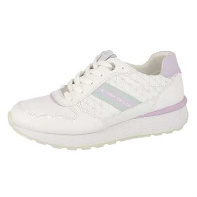 Imagen de TOM TAILOR 5398007, Zapatillas Mujer, Lavanda Blanca, 39 EU
