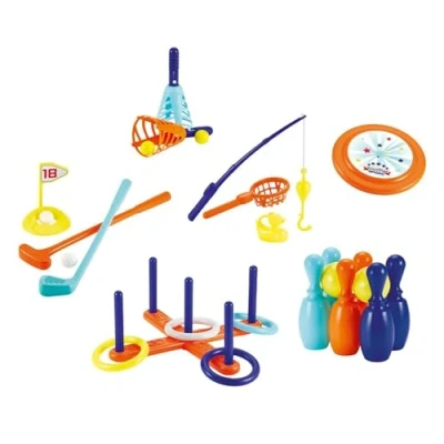 Imagen de Ecoiffier Coffret Sport 179 Estuche Deportivo 6 en 1 Juego al Aire Libre para niños a Partir de 36 Meses Origen Francia, Multicolor