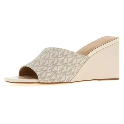 Imagen de Michael Kors Merriam Wedge Sandalias, Mujer, Talla: 41, Vanilla Piel de imitación alta calidad