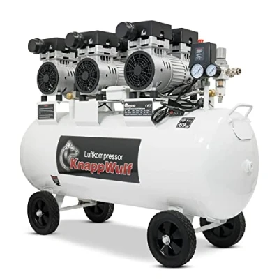 Imagen de Compresor de aire KnappWulf KW2100 Con caldera 100 litros y 3 motores 750 vatios
