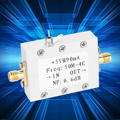 Imagen de Amplificador de Bajo Ruido, 1pc Ruido 22dB LNA Alta Ganancia 50M 4GHz Ancho BandaNF = 0.6 dB RF FM HF VHF / UHF Ham Radio 110dBm