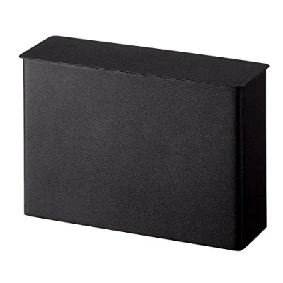 Imagen de Yamazaki 3817 P Contenedor de almacenamiento cocina para el hogar, acero, estuche filtro café, negro