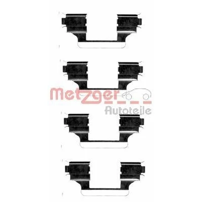 Imagen de METZGER 109 1656 Kit de accesorios, pastillas frenos CITROËN: C5 3, PEUGEOT: 407 SW