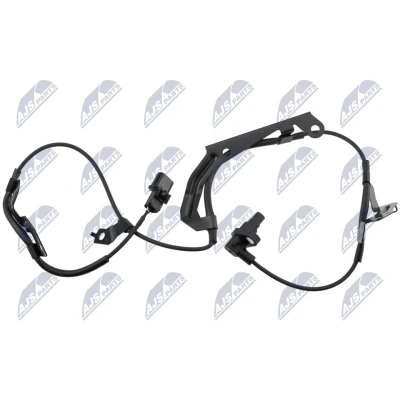Imagen de NTY HCA MS 090 Sensor de ABS Eje delantero, derecha con cable, pinza/grapa para vehículos activo 2polos
