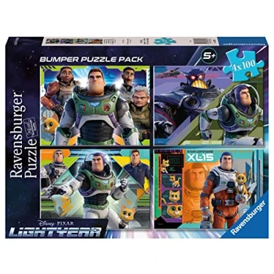 Imagen de Ravensburger Puzzle: Buzz Lightyear, Puzzle 5 Años o Más, Puzzles Niños Años, Rompecabezas Niños, 4 100 piezas, Regalo Niño Puzzle, Jigsaw, Tamaño 36x26cm