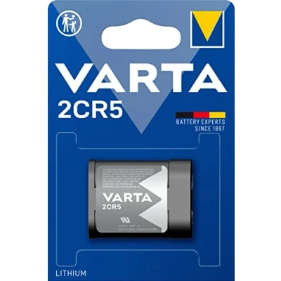 Imagen de Varta Pila de litio Professional Lithium 2CR5, paquete 1 unidad, gris