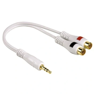 Imagen de Adaptador Hama Cable Adapter 3.5 Mm Jack Plug 2 Rca Sockets