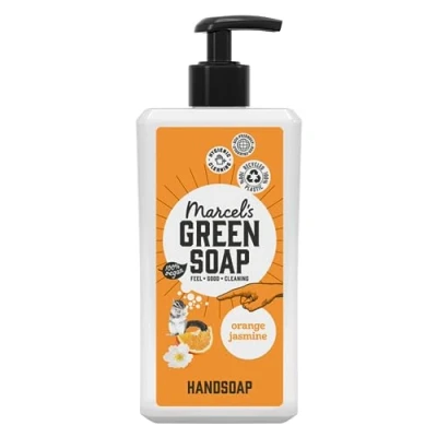Imagen de Marcel&#039;s Green Soap Jabón de manos naranja y jazmín Dispensador lavado 100% ecológico vegano 97% biodegradable 500 ml