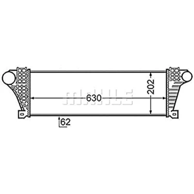 Imagen de Radiador de aire admisión MAHLE CI 132 000S