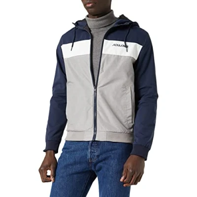 Imagen de Jack &amp; Jones Jjerush Blocking HOOD Chaqueta fina, Hombre, Talla: XXL, Navy blazer