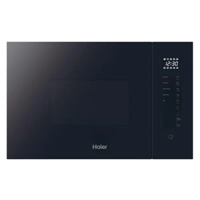 Imagen de Haier Series 2&amp;4 H38FMWID4ID27N​ Microondas integrable con grill, 20L, Potencia 1450W, Grill 1000W, 8 Niveles de Potencia, 6 Funciones, Interfaz táctil, Automenús, Bloqueo seguridad, Negro