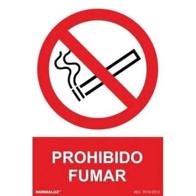 Imagen de Normaluz RD46600 Señal Adhesiva Prohibido Fumar Adhesivo de Vinilo 10x15 cm con CTE, RIPCI