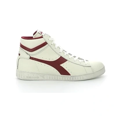 Imagen de Diadora Game L High Waxed, Zapatillas de Gimnasia, Unisex adulto, White Red Peperoni, 36 EU Estrecho