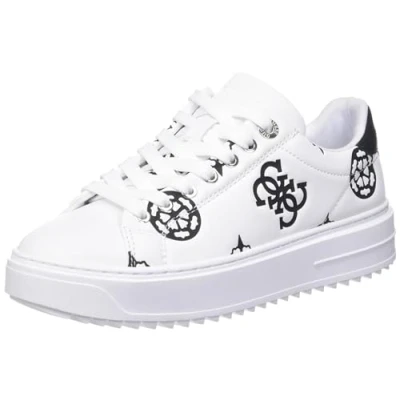 Imagen de GUESS Tenis Denesa para mujer, blanco 148, 40 EU
