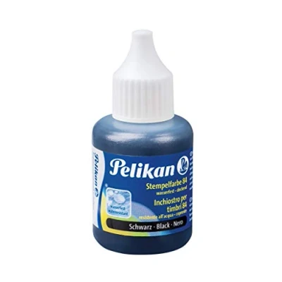 Imagen de Pelikan Tinta de sellar impermeable, 30 ml, 1 juego, color negro