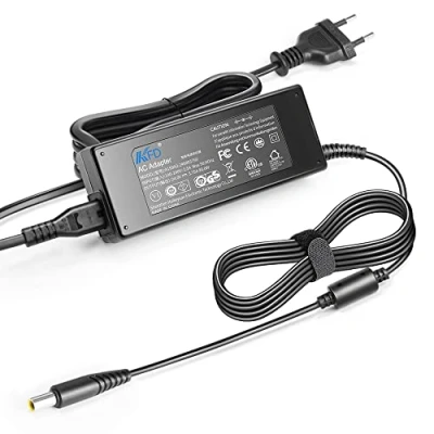 Imagen de KFD 90W 24V Adaptador Cargador de batería para ResMed S10 Series AirSense 10 AirCurve BiPAP Machines Air Elite Sense, 370001 DA 90F24 Machine Cable alimentación