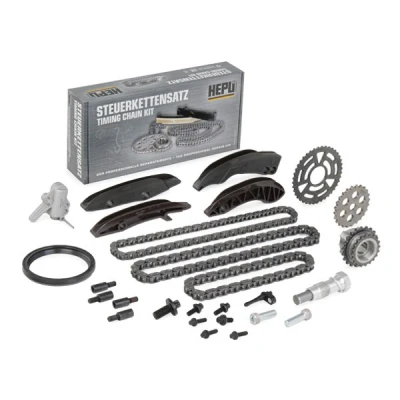 Imagen de HEPU 21 0421 Juego de cadena distribución con tornillos, anillo retención Símplex, cerrada BMW: X1, 3 Touring, X3 norauto, oscaro,