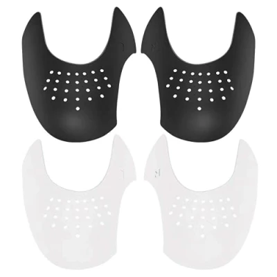 Imagen de Jdomall Escudo de Zapatos 2 Pares, Protectores para Zapatillas Deporte, Arrugas Antiarrugas, Prevenga Hendidura del Pliegue Calzado Deportivo,Blanco