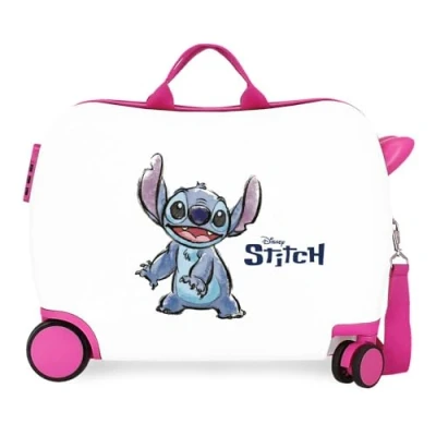 Imagen de Disney Joumma Adorable Stitch Maleta Infantil Blanco 50x38x20 cms Rígido 1,8 kgs Cierre de combinación Lateral ABS 38L Equipaje Mano